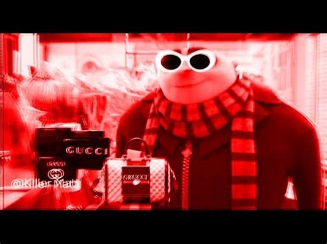 Gru buys Grucci at the Grucci store 